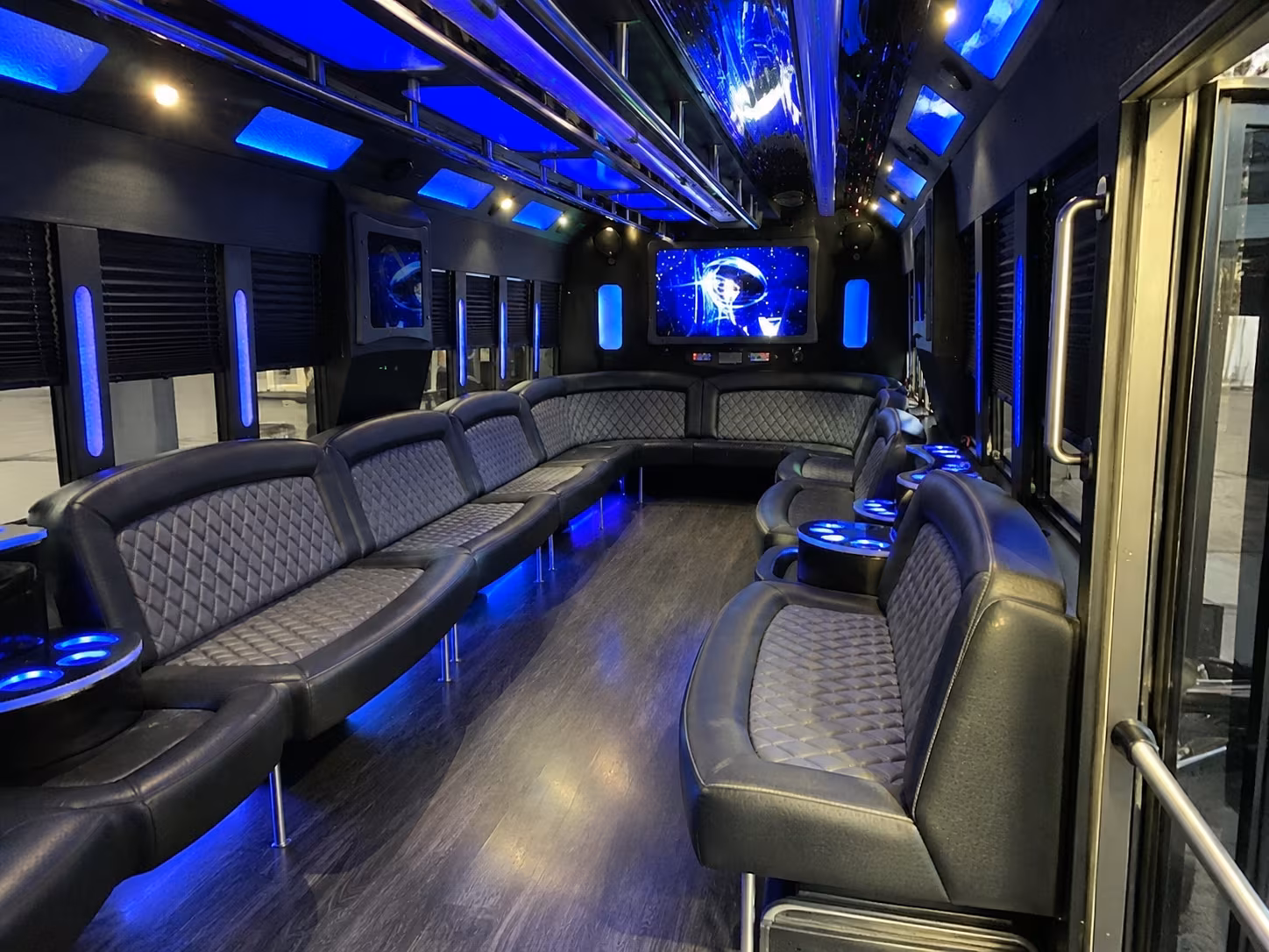 bremerton 28 passenger party bus interior