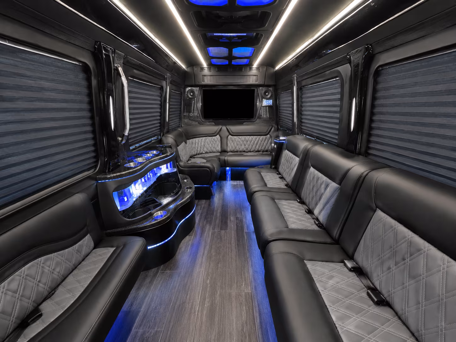 bremerton 30 passenger party bus interior