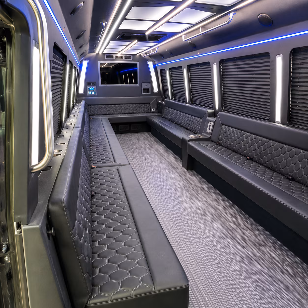 bremerton 40 passenger party bus interior