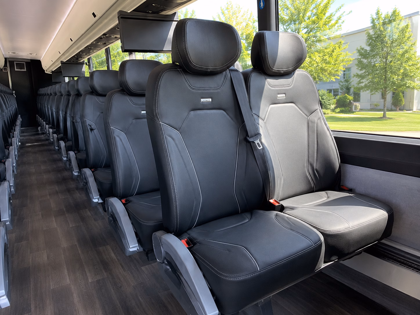 seattle sleek charter bus rentals for seattle corporate retreats