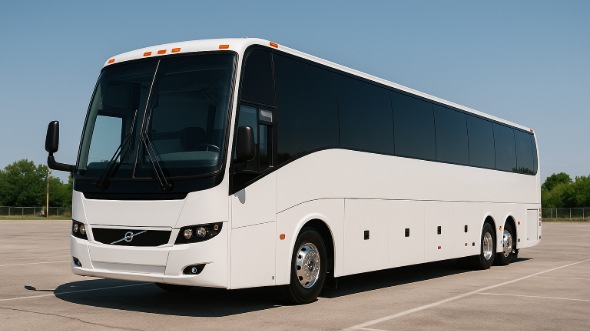 Exterior of Charter Bus Company Bellevue's 50 Passenger Charter Bus in Bellevue