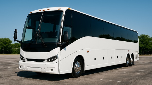 Exterior of Charter Bus Company Bellevue's 54 Passenger Charter Bus in Bellevue