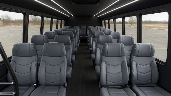 bremerton 20 passenger minibus inside