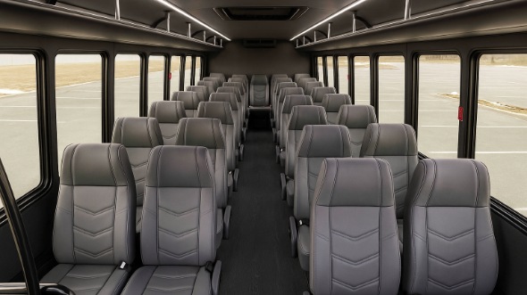 bremerton 28 passenger minibus interior