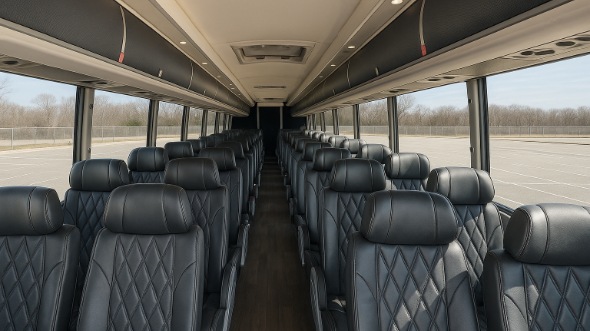 bremerton 55 passenger charter bus inside