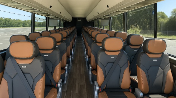bremerton 55 passenger charter bus interior
