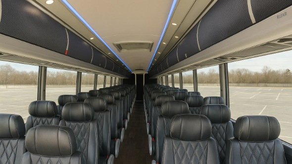 bremerton 56 passenger charter bus inside