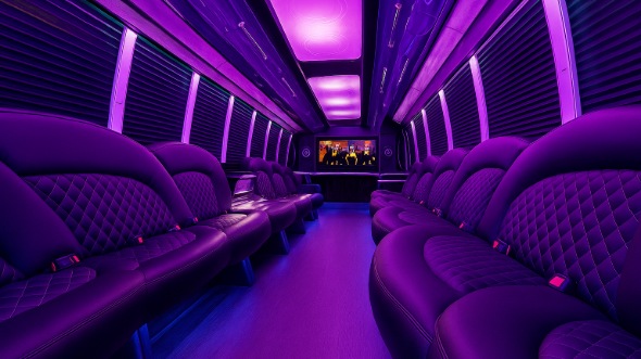 bremerton party bus rental interior